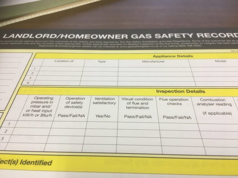 Landlord Gas Safety Certificate