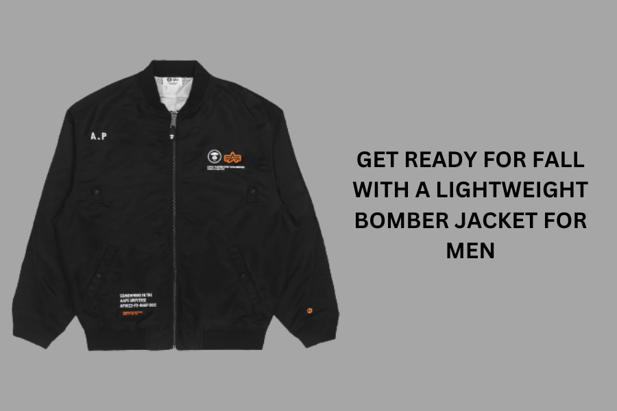 Get Ready for Fall with a Lightweight Bomber Jacket for Men