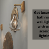 Get luxurious bathroom wall lights with wall sconce lighting