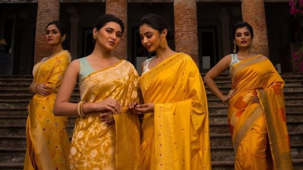 Upgrade Your Workwear Wardrobe With a Printed Silk Saree