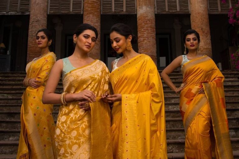 Upgrade Your Workwear Wardrobe With a Printed Silk Saree