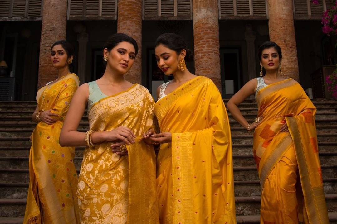 Upgrade Your Workwear Wardrobe With a Printed Silk Saree